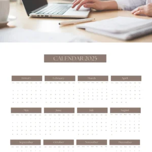 Perfect business calendar for 2025