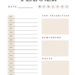 Daily Hourly Planner