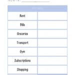 Free printable expenses tracker