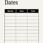 Calendar for Special Days