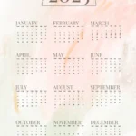 Simple and Minimalist Calendar for 2025