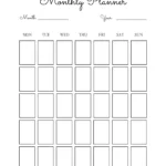 Monthly Planner for Simple Organization