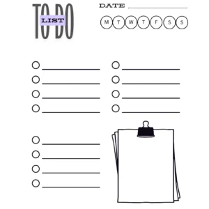 Daily To Do List Template