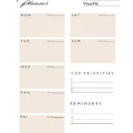 Weekly schedule maker