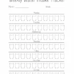 Water Tracker Printable