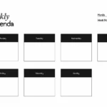 Weekly Agenda Printable