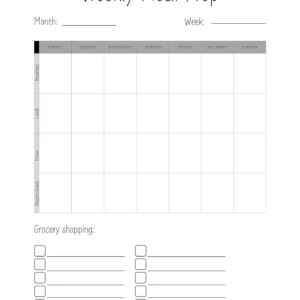 Meal Prep Tracker