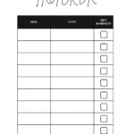 Annual goal template