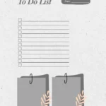 To do list to print