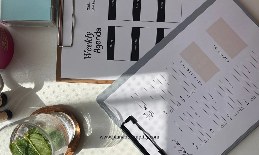How weekly planning helps you stay organized