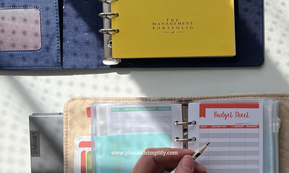 Girl populating a budget sheet to improve work from home performance