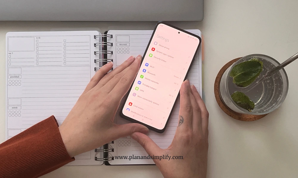 Organize your phone for productivity