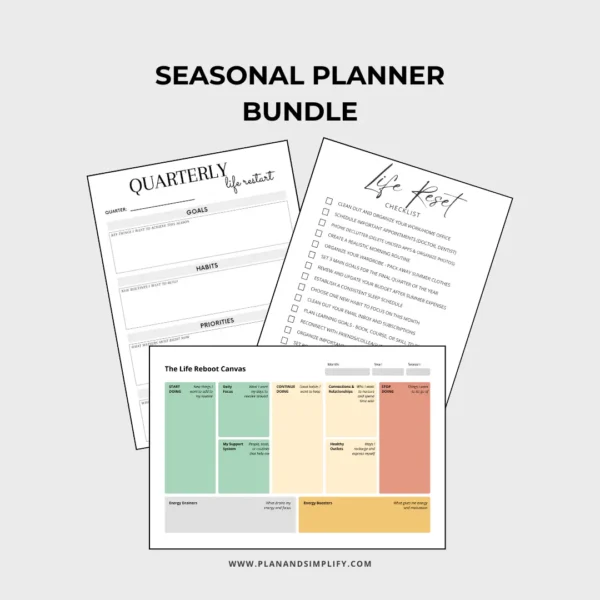 Seasonal Planner Bundle