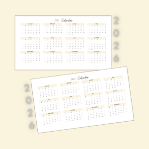 2026 calendar printable