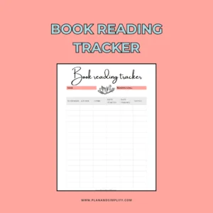 Book reading tracker