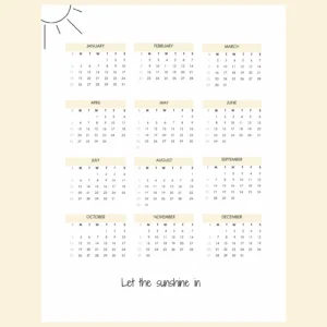 Minimalist 2026 Calendar