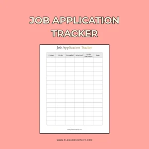 Job application tracker
